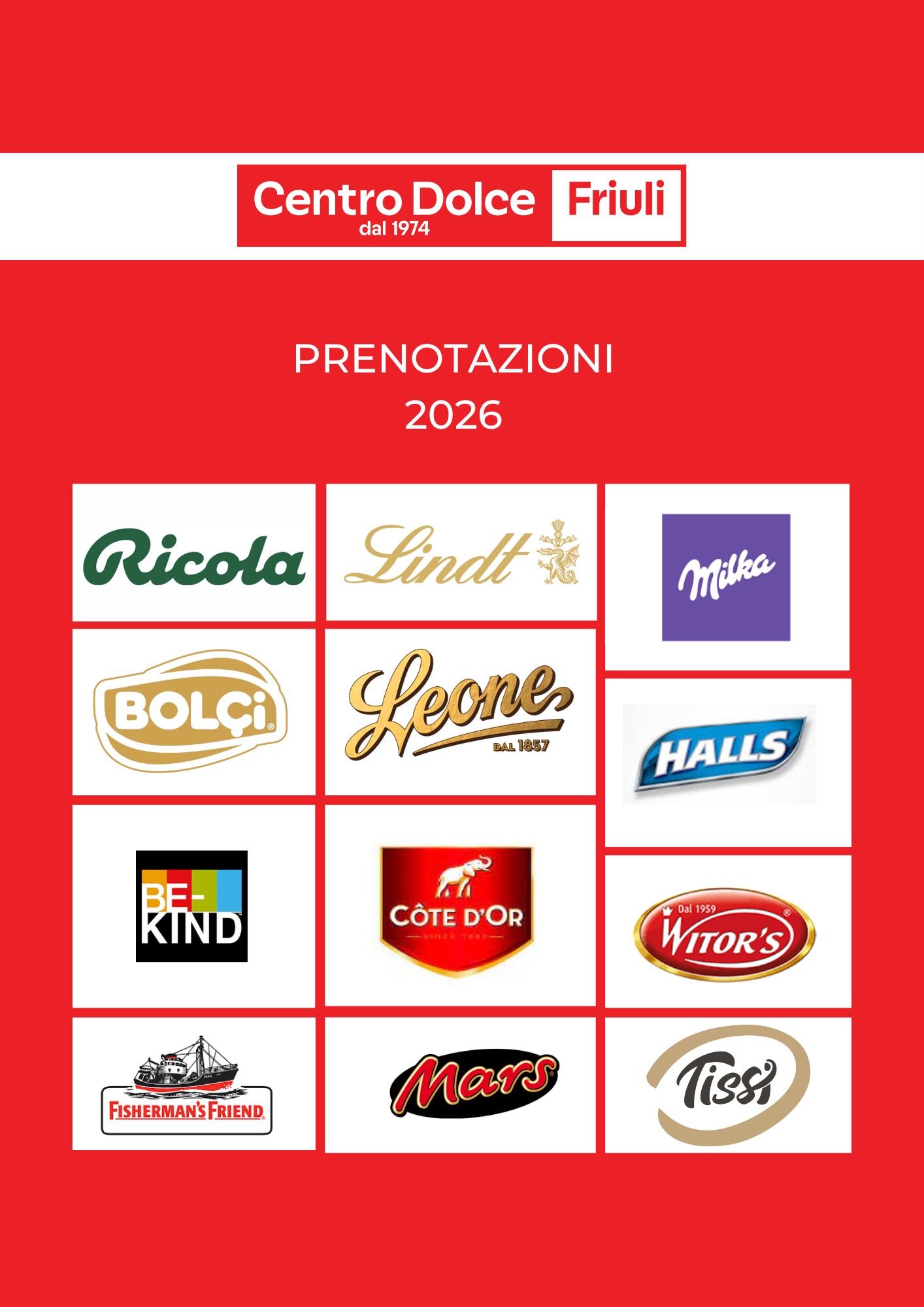 CATALOGO PRENOTAZIONI 2026